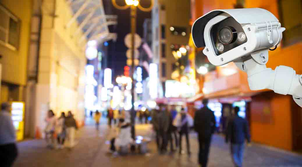 CCTV camera system security on streets