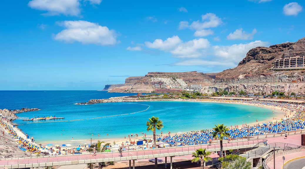 Amadores beach. Gran Canaria, Canary islands, Spain