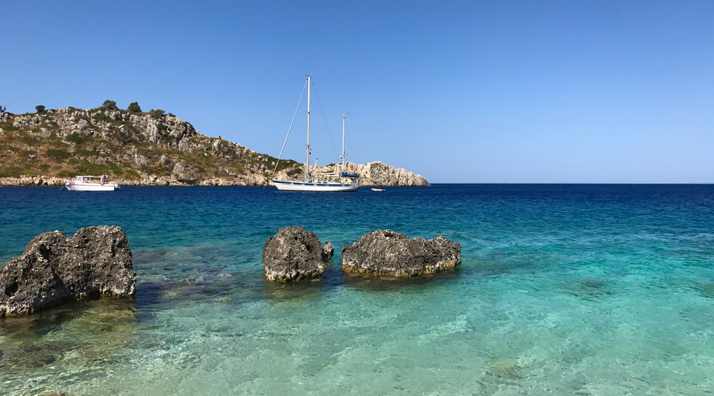 View of beautiful greece beach 