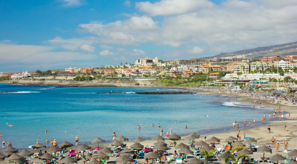 Popular canarian resort Playa de Las Americas, Tenerife