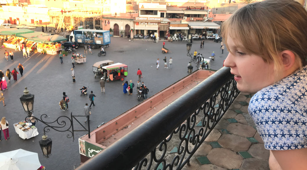 A kid roaming Morocco city