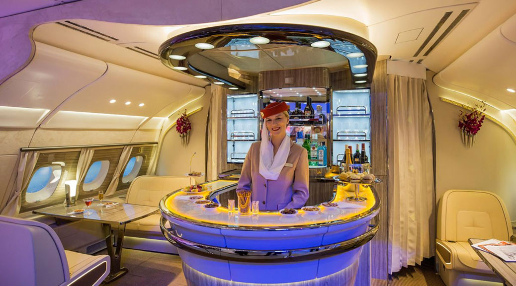 Inflight bar and lounge