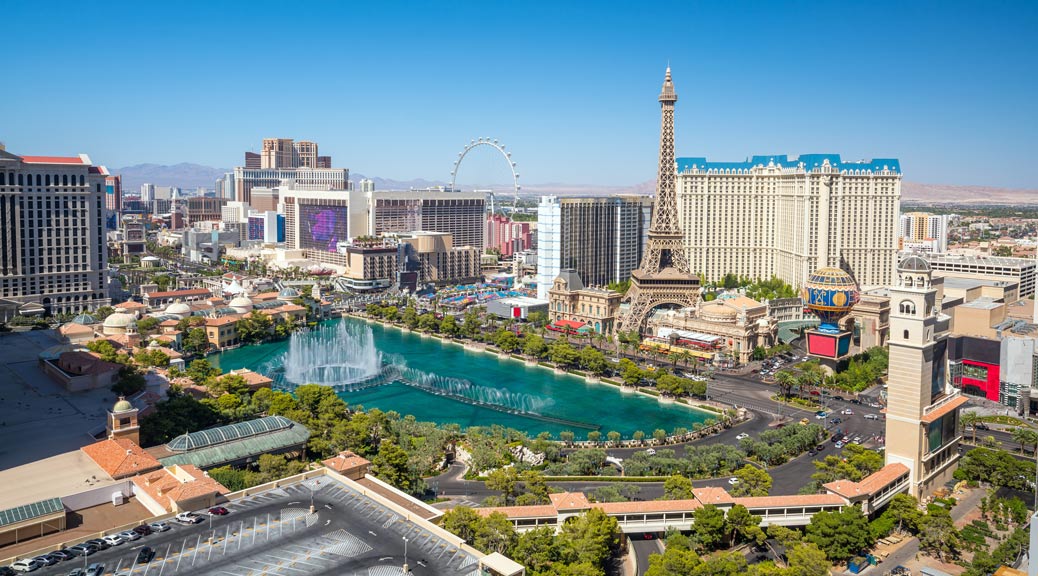 Aerial view of Las Vegas, Nevada, USA