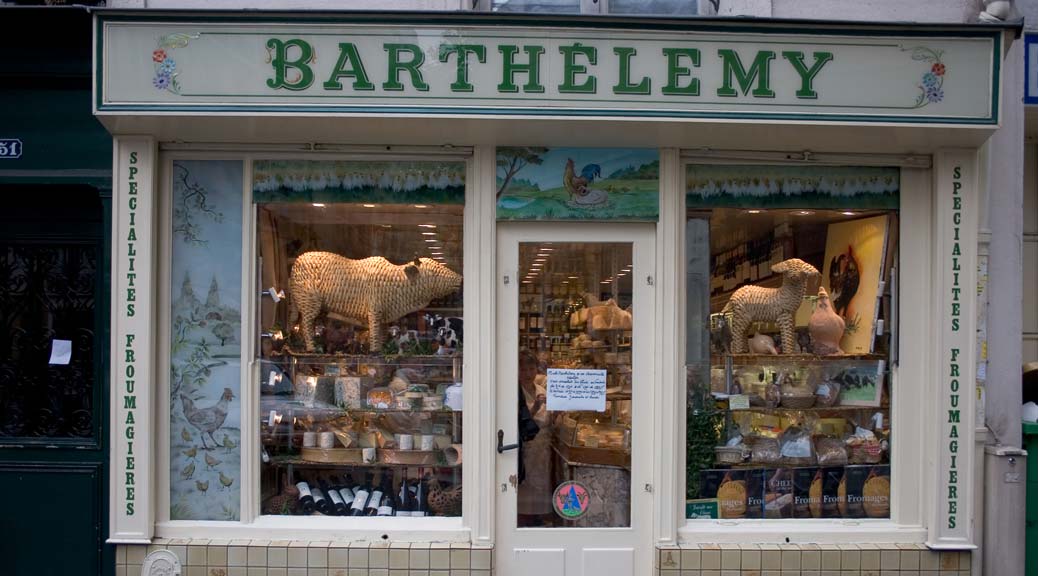 one of the oldest classic cheese specialist shop barthelemy in paris