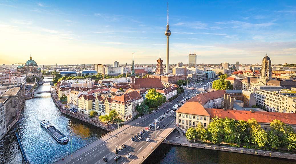 Berlin, City, Skyline, Bright, River