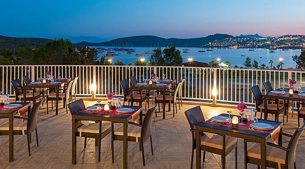 Restaurant, Terrace, Turkey, View, Sunset, Sea