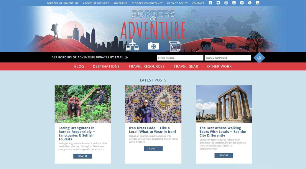 Preview of Borders of Adventure Blog