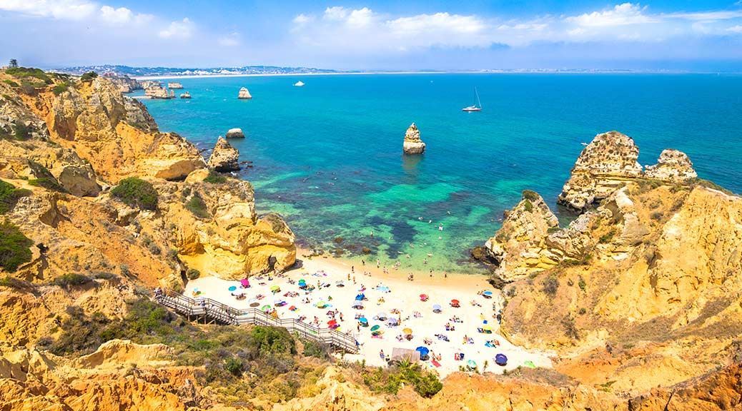 Camilo, Beach, Algarve, Portugal, Sea, Sand