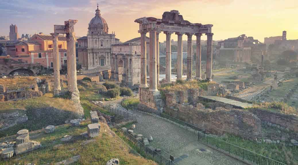 ruins historical monuments rome italy