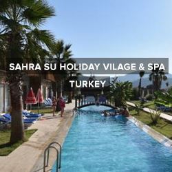Luxurious pool side at Sahra Su Holiday Village and Spa in Turkey