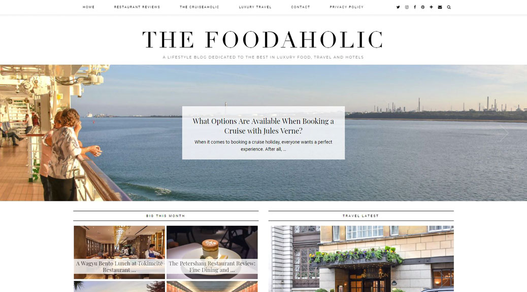 Preview of The Foodaholic Blog