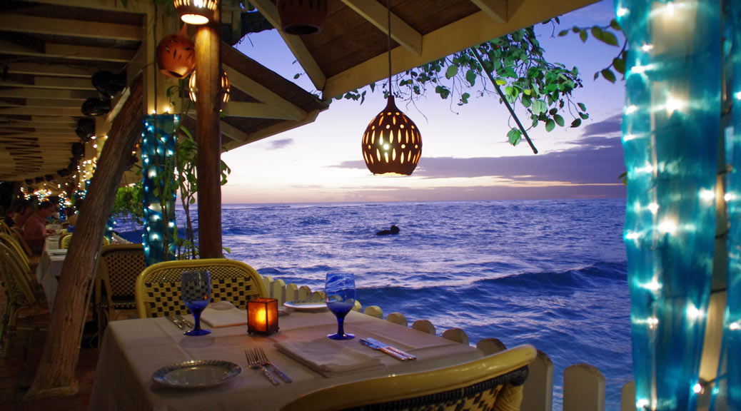 Pisces Restaurant at St. Lawrence Gap on Barbados Island