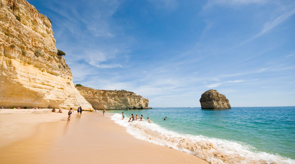 Idyllic wild beach in Algarve, Portugal