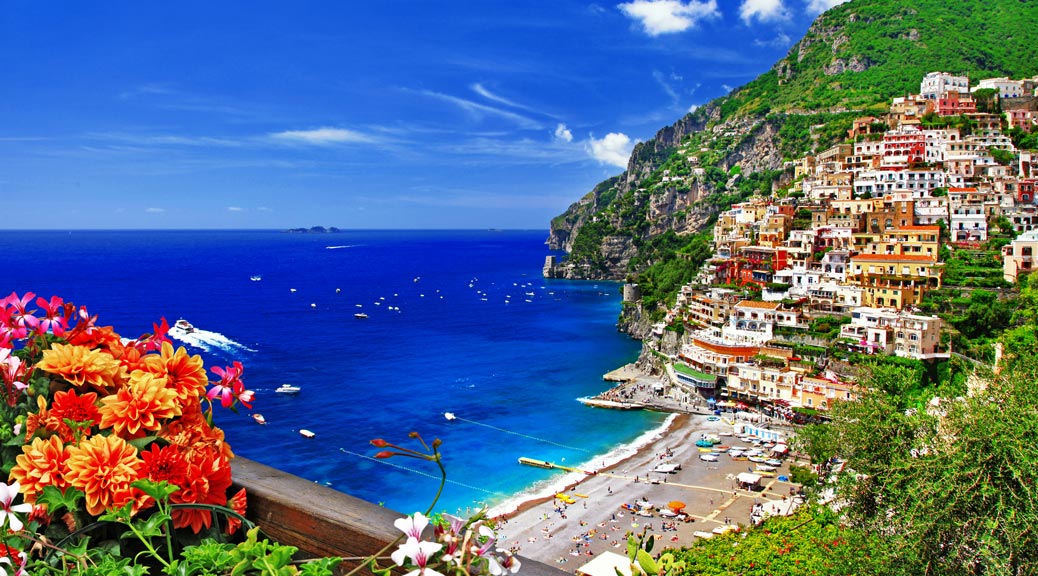 beautiful Positano Coast of Amalfi Italy