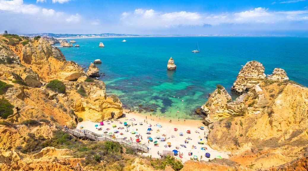 Camilo beach Algarve Portugal september holidays