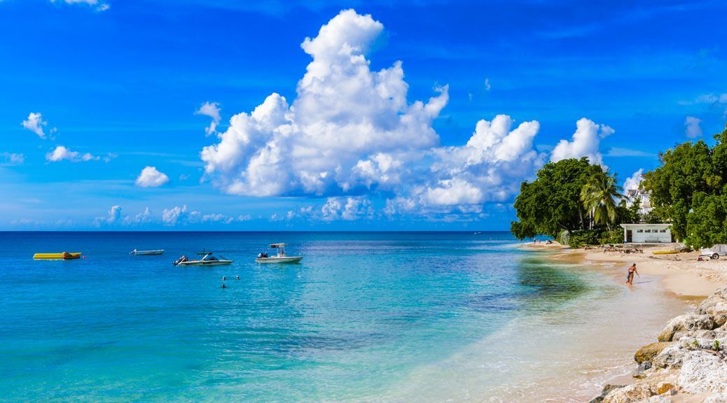 Barbados sea beach july holidays