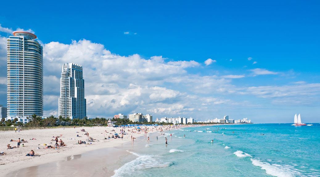 Miami sea beach july holidays