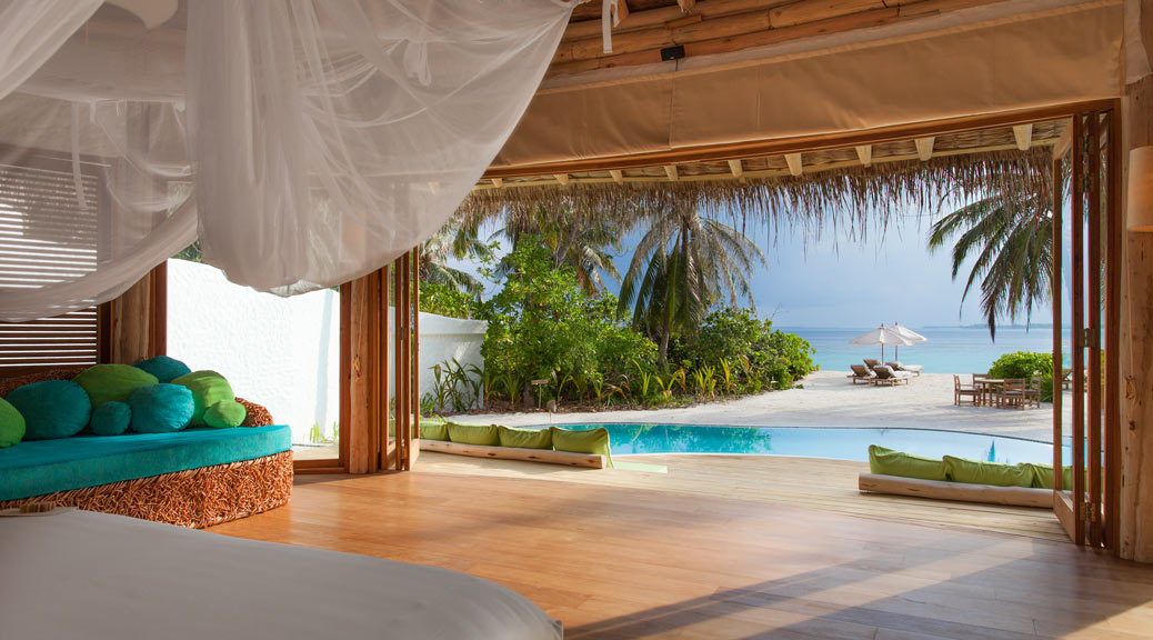soneva fushi resort maldives , master bedroom
