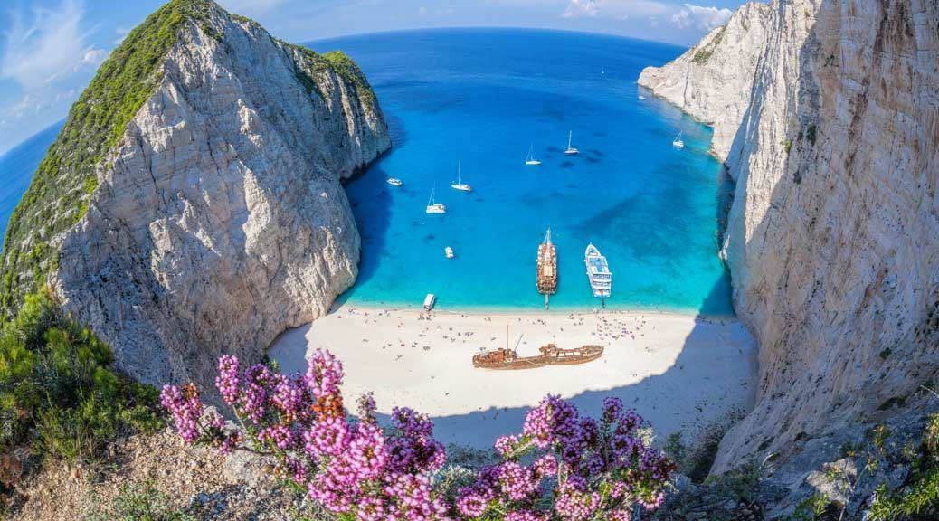 zante beach of greece